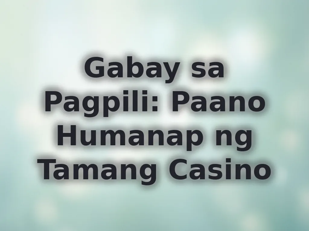 Pagpili ng platform